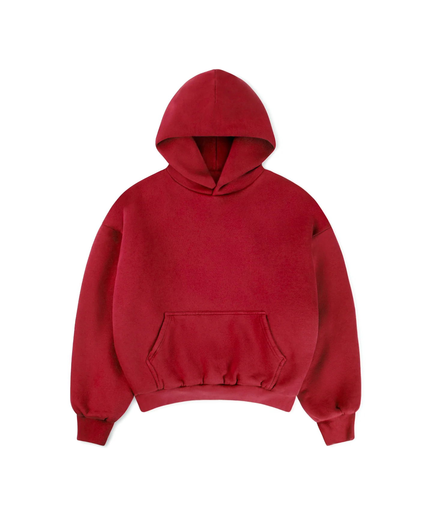 1000 GSM 'Dark Red' Double Hoodie