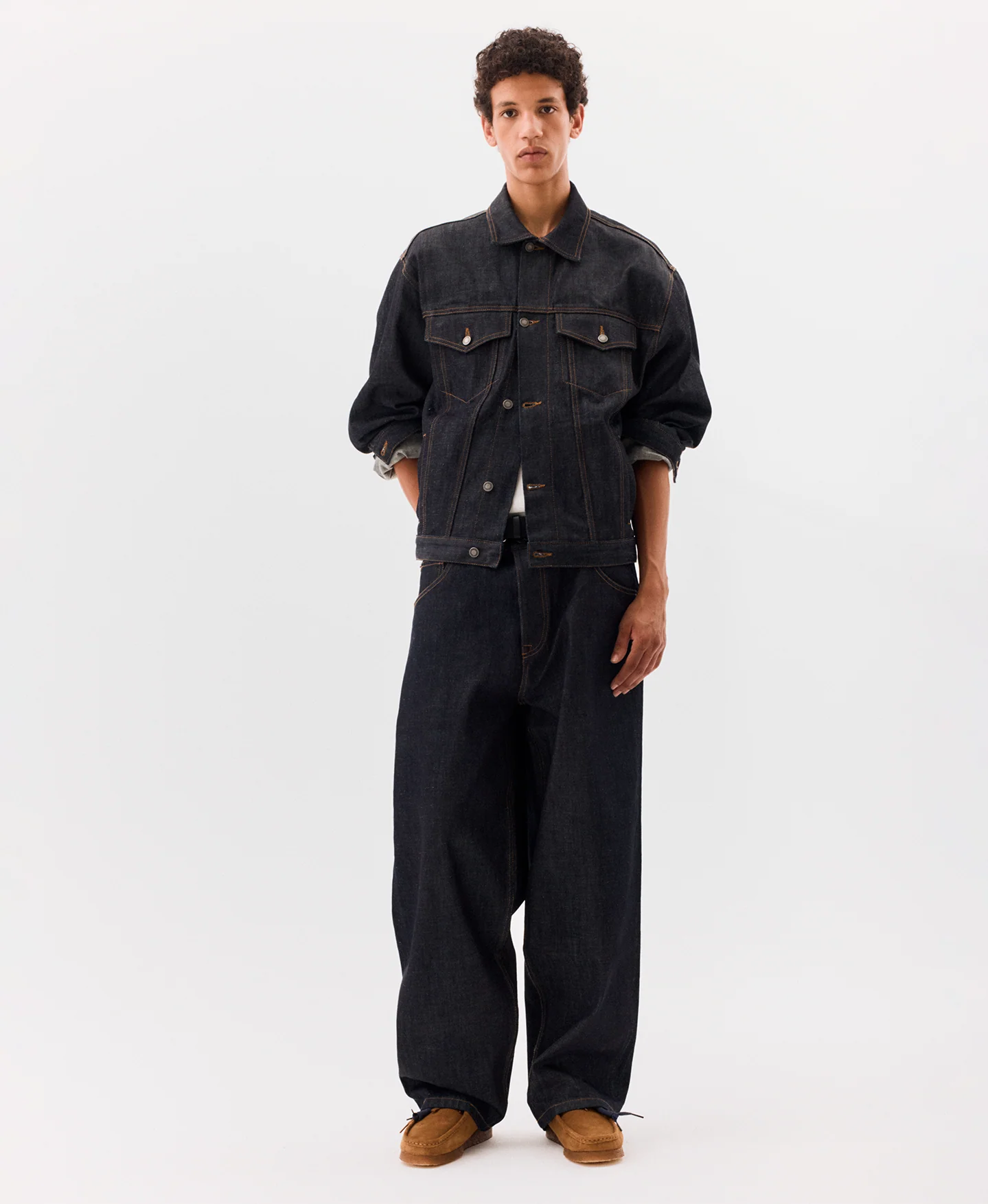 14oz 'Indigo' Selvedge Raw Denim Jeans - Image 8