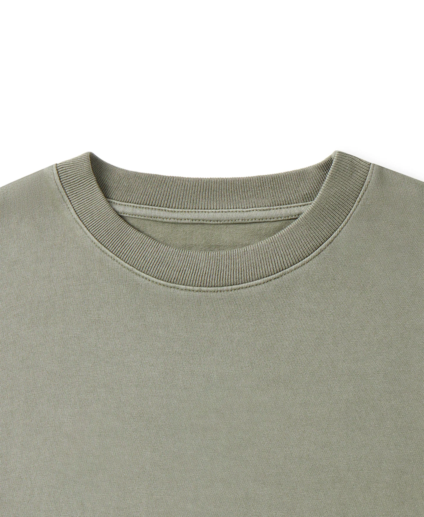 300 GSM 'Vintage Olive Green' T-Shirt - Image 4