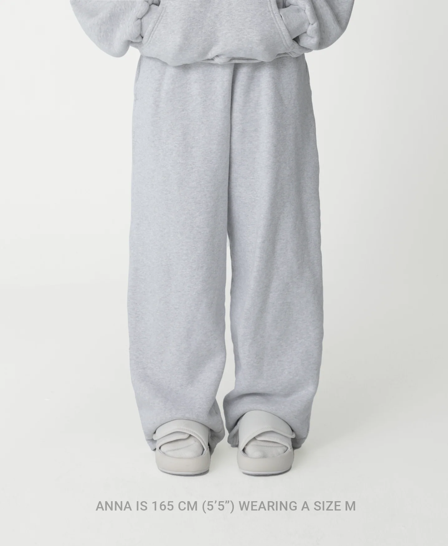 450 GSM 'Ash Gray' Straight-leg Pants - Image 4