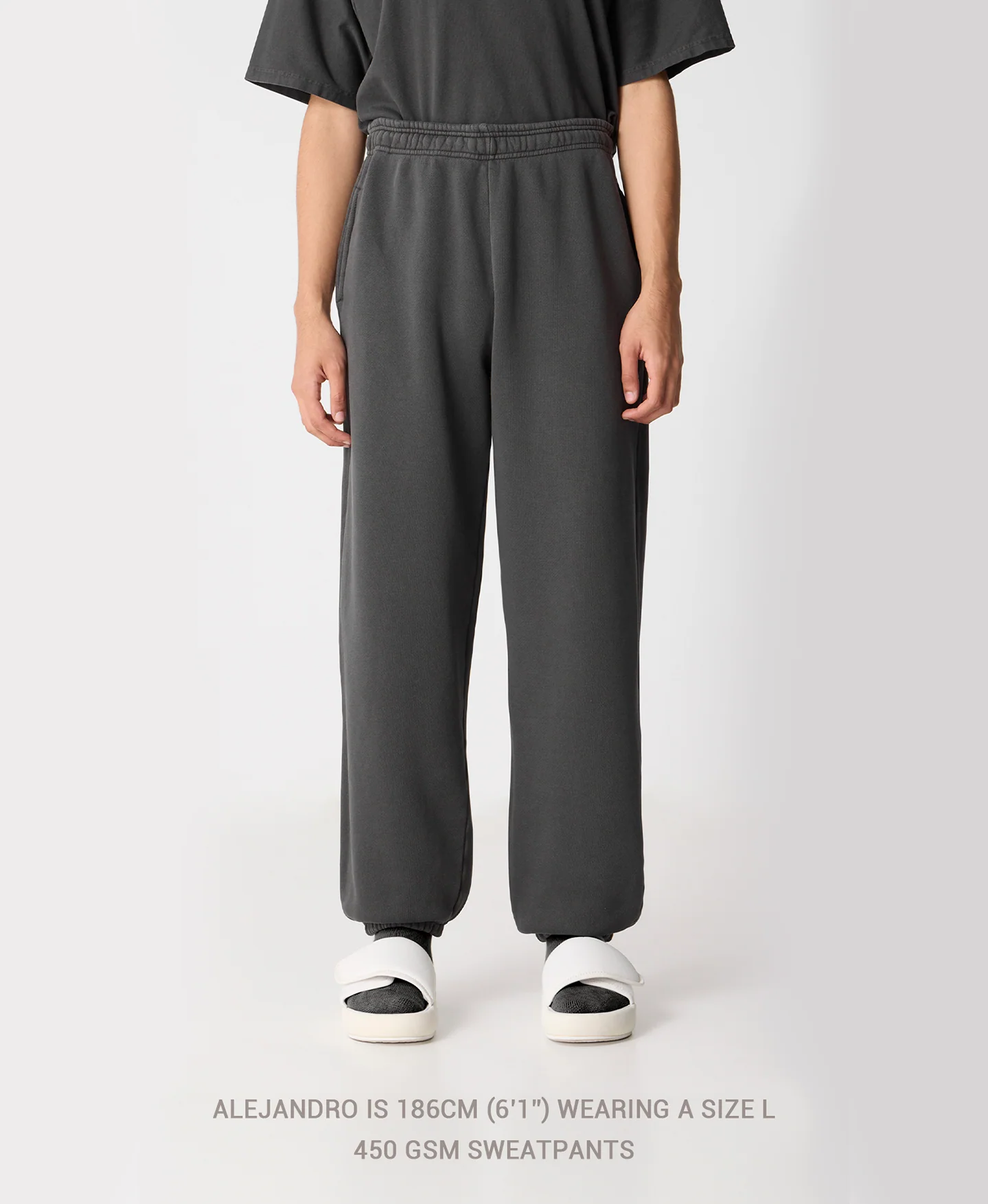 450 GSM 'Neutral Gray' Sweatpants - Image 5