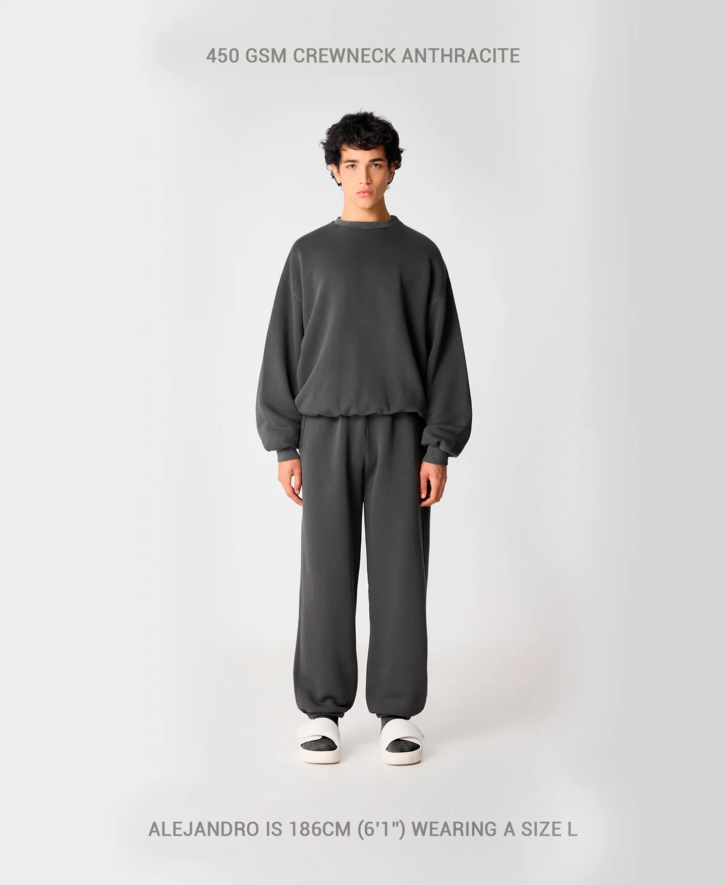450 GSM 'Vintage Gray' Crewneck - Image 6