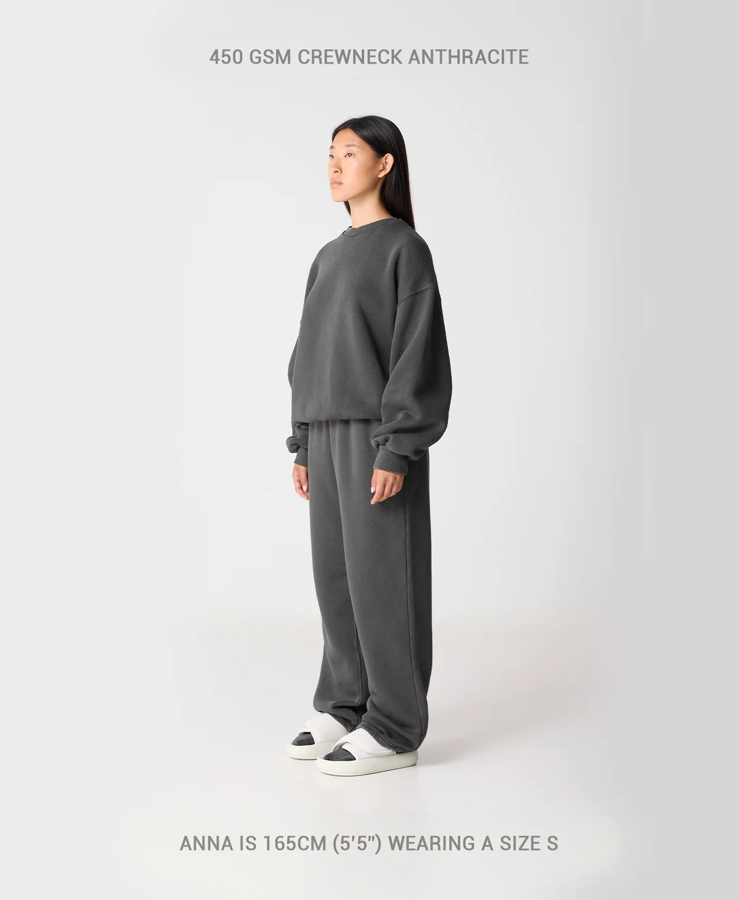 450 GSM 'Vintage Gray' Crewneck - Image 9