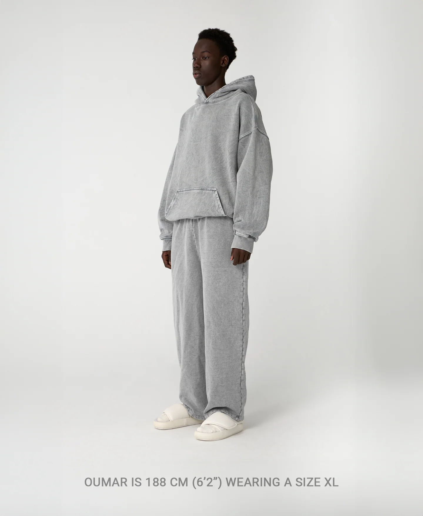 600 GSM 'Bleach Black' Hoodie - Image 7
