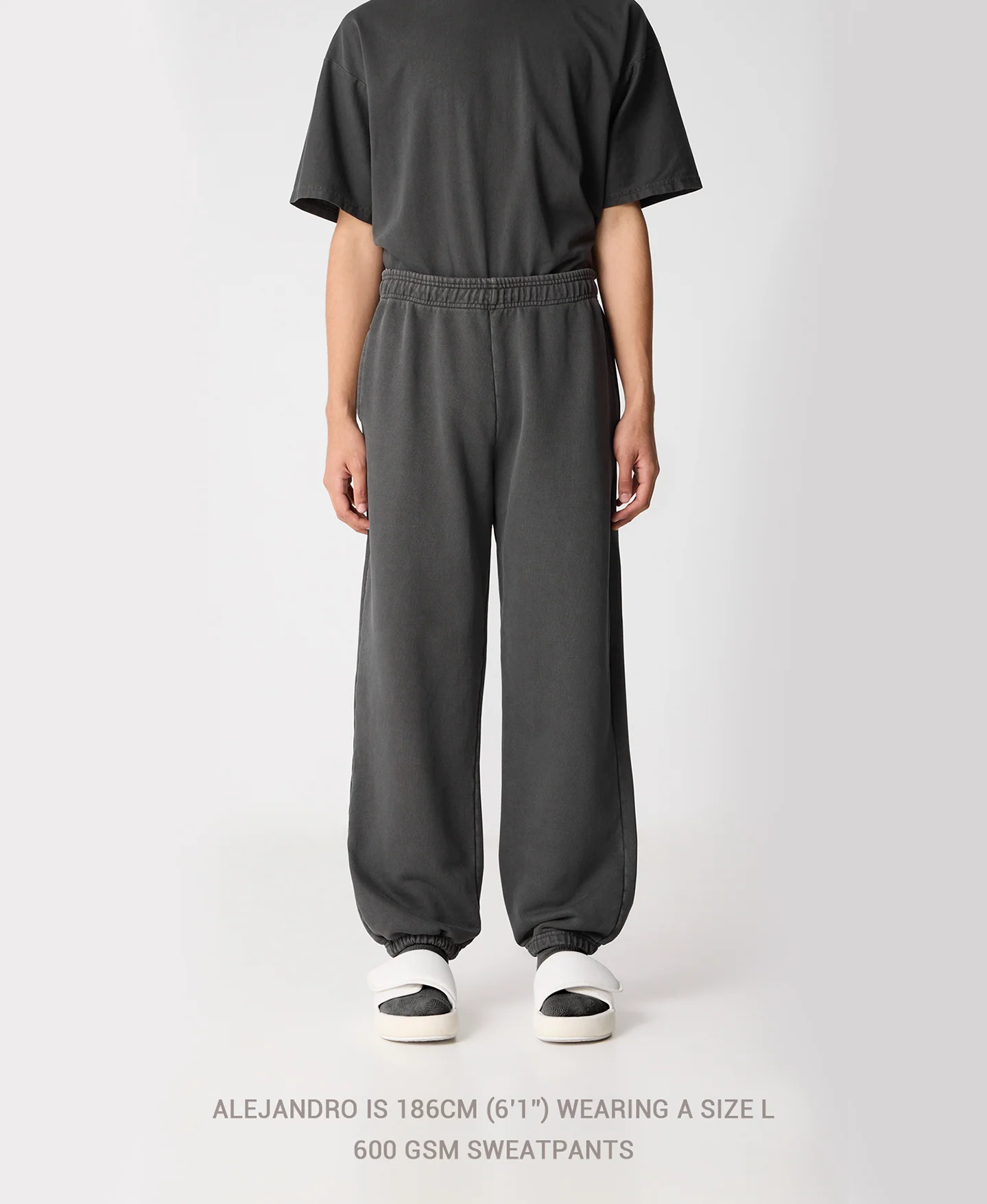 600 GSM 'Jet Black' Sweatpants - Image 5
