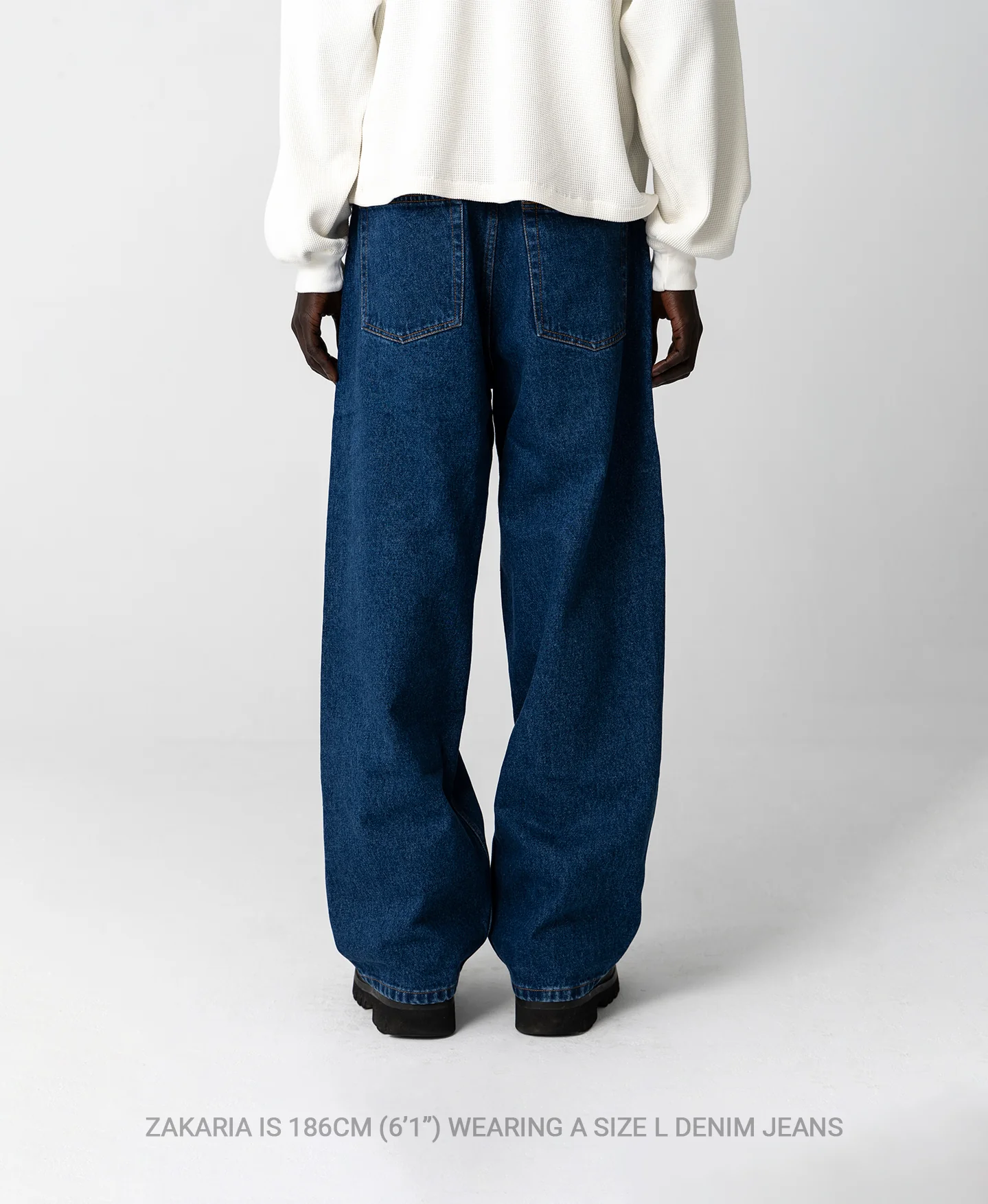 14oz 'Mid Indigo' Denim Jeans - Image 10