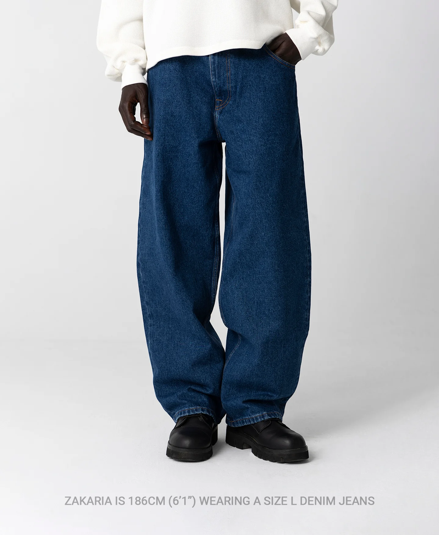 14oz 'Mid Indigo' Denim Jeans - Image 9