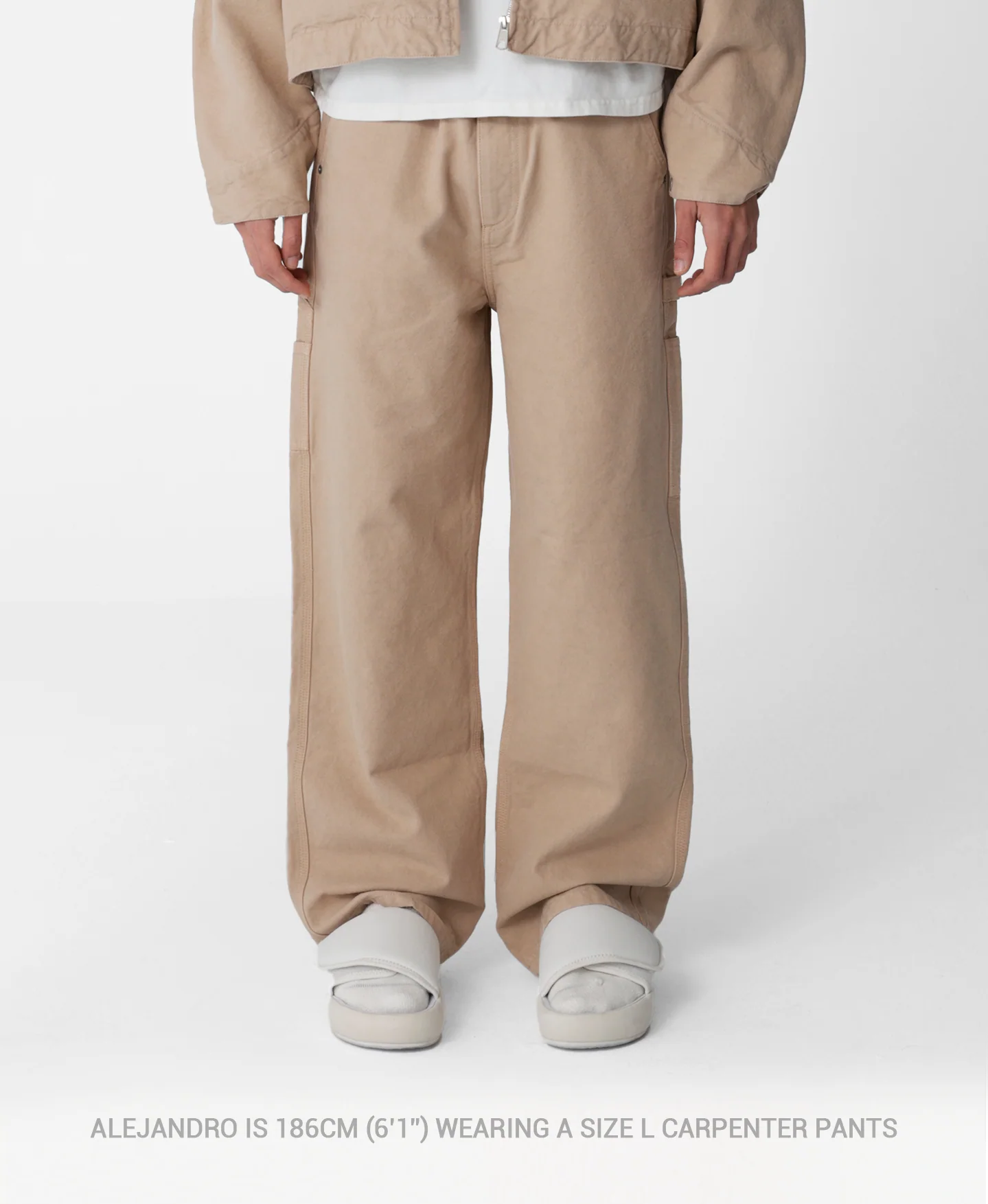 'Taupe' Carpenter Pants - Image 7
